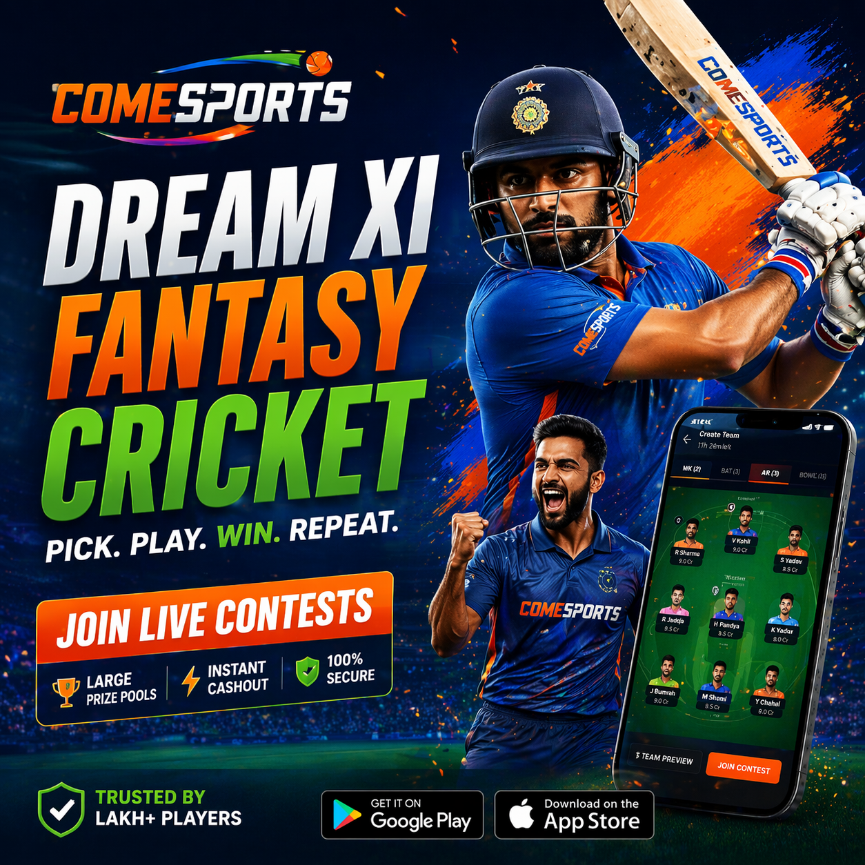 Fantasy 11 App fantasy sports main visual